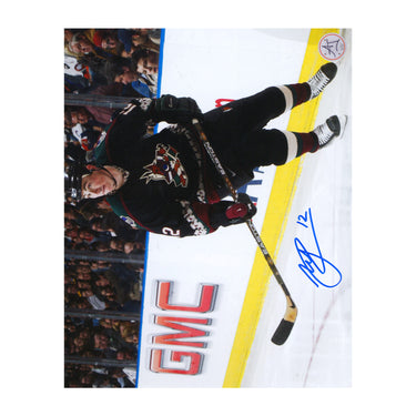 Mike Johnson Signed Phoenix Coyotes Vintage Uniform 8x10 Photo