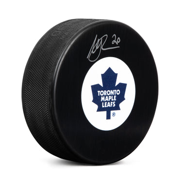 Mike Johnson Autographed Toronto Maple Leafs Retro Logo Puck