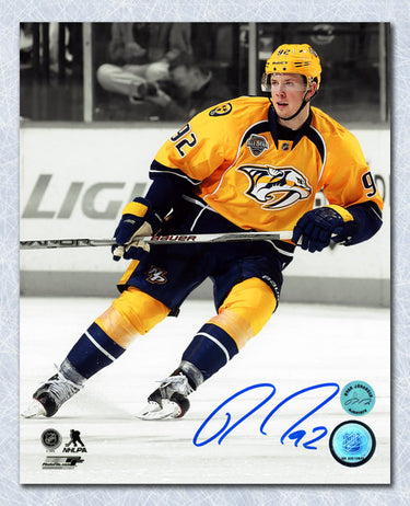 Ryan Johansen Signed Nashville Predators Color Isolation 8x10 Photo