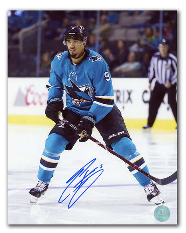 Evander Kane Autographed San Jose Sharks 8x10 Photo