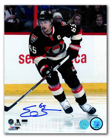 Erik Karlsson Autographed Ottawa Senators Throwback 8x10 Photo