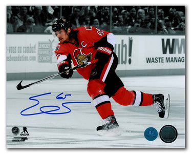 Erik Karlsson Autographed Ottawa Senators Color Isolation 8x10 Photo