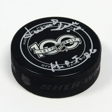 Dave Keon Signed NHL Centennial Season Game Puck