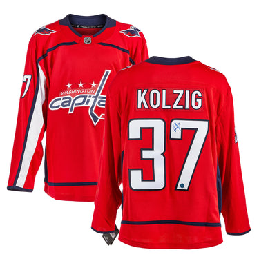 Olaf Kolzig Autographed Washington Capitals Fanatics Breakaway Jersey