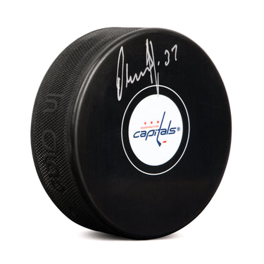 Olaf Kolzig Autographed Washington Capitals Hockey Puck