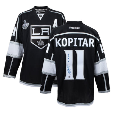 Anze Kopitar Signed Los Angeles Kings Vintage Stanley Cup Reebok Jersey