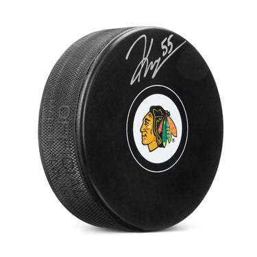 Kevin Korchinski Autographed Chicago Blackhawks Hockey Puck