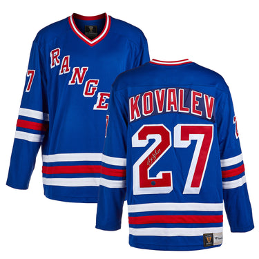 Alexei Kovalev Signed New York Rangers Throwback Breakaway Jersey