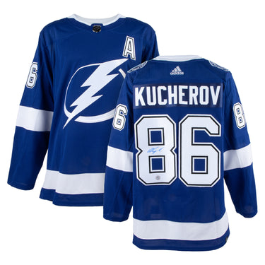 Nikita Kucherov Autographed Tampa Bay Lightning Blue adidas Jersey