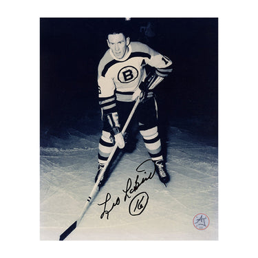 Leo Labine Autographed Boston Bruins 8x10 Photo