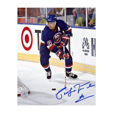 Pat LaFontaine Autographed New York Islanders 8x10 Photo