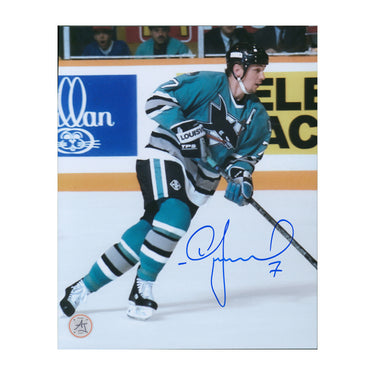 Igor Larionov Autographed San Jose Sharks Game Action 8x10 Photo