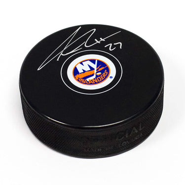 Anders Lee Autographed New York Islanders Hockey Puck