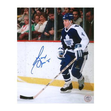 Gary Leeman Autographed Toronto Maple Leafs Hockey 8x10 Photo