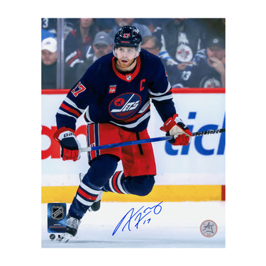 Adam Lowry Autographed Winnipeg Jets Heritage 8x10 Photo