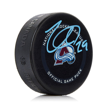 Nathan MacKinnon Colorado Avalanche Signed Official Game Puck