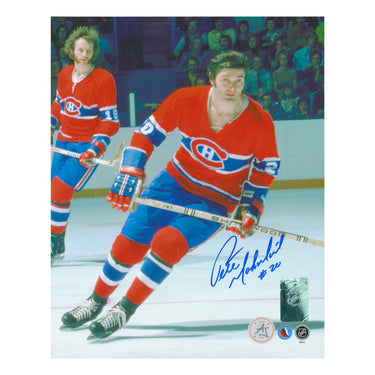 Peter Mahovlich Signed Montreal Canadiens Playmaker 8x10 Photo