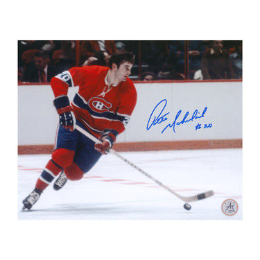 Pete Mahovlich Autographed Montreal Canadiens Game Action 8x10 Photo