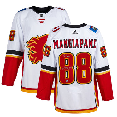 Andrew Mangiapane Signed Calgary Flames adidas Jersey