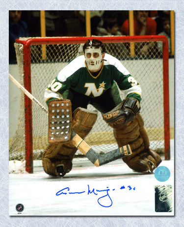 Cesare Maniago Minnesota North Stars Autographed Goalie 8x10 Photo