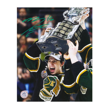 Mitch Marner Autographed London Knights Memorial Cup 8x10 Photo