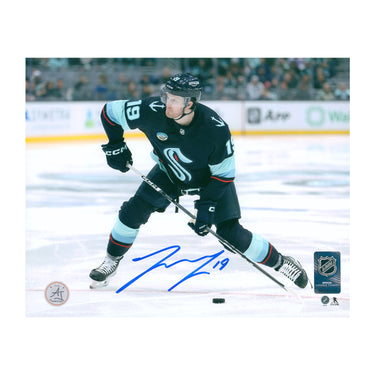 Jared McCann Autographed Seattle Kraken Attack Zone 8x10 Photo