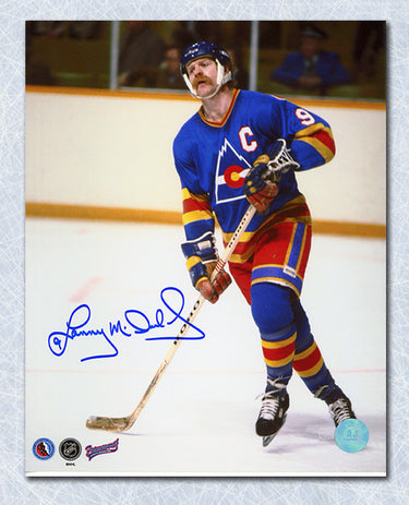 Lanny McDonald Autographed Colorado Rockies 8x10 Photo