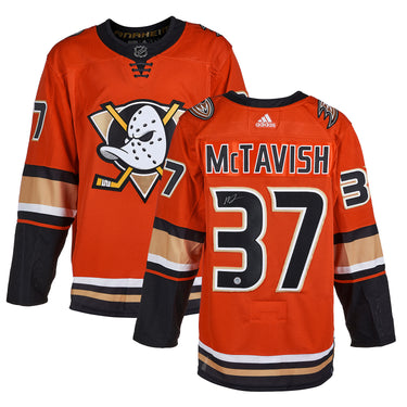 Mason McTavish Signed Anaheim Ducks Alternate adidas Jersey