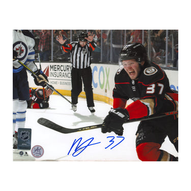 Mason McTavish Signed Anaheim Ducks 8x10 Photo