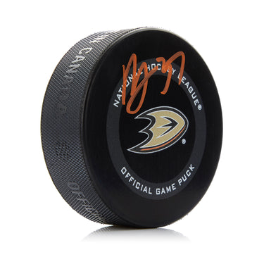 Mason McTavish Signed Anaheim Ducks Official Game Puck