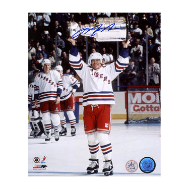 Mark Messier Signed New York Rangers 1994 Stanley Cup 8x10 Photo