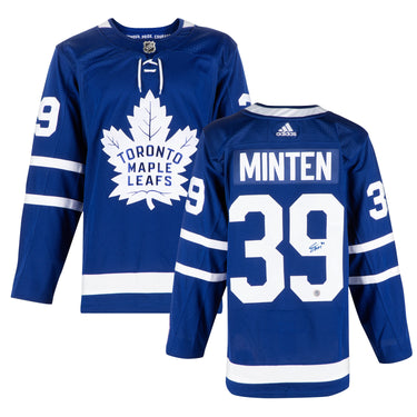 Fraser Minten Autographed Toronto Maple Leafs adidas Jersey