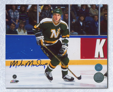 Mike Modano Autographed Minnesota North Stars Game Action 8x10 Photo