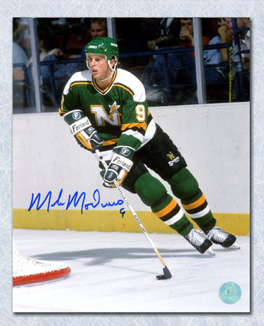 Mike Modano Autographed Minnesota North Stars Playmaker 8x10 Photo