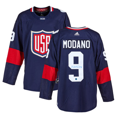 Mike Modano Autographed Team USA 2016 World Cup of Hockey Jersey