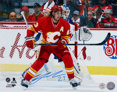 Sean Monahan Signed Calgary Flames Battle Of Alberta 11x14 Photo