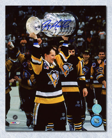 Joe Mullen Autographed Pittsburgh Penguins Stanley Cup 8x10 Photo