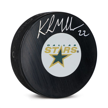 Kirk Muller Autographed Dallas Stars Retro Logo Puck