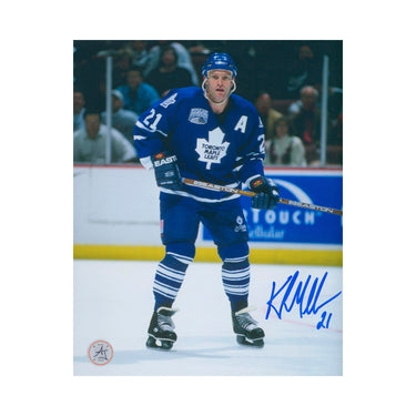 Kirk Muller Autographed Toronto Maple Leafs Game Action 8x10 Photo