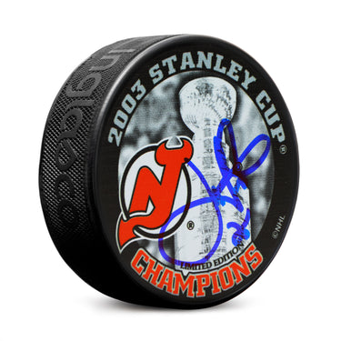 Joe Nieuwendyk Signed New Jersey Devils 2003 Stanley Cup Puck