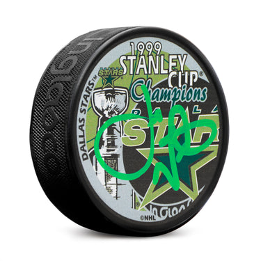 Joe Nieuwendyk Signed Dallas Stars 1999 Stanley Cup Puck