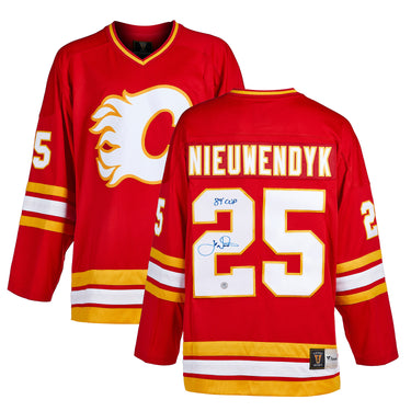 Joe Nieuwendyk Calgary Flames Signed 1989 Stanley Cup Fanatics Jersey