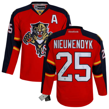 Joe Nieuwendyk Signed Florida Panthers Vintage Reebok Jersey