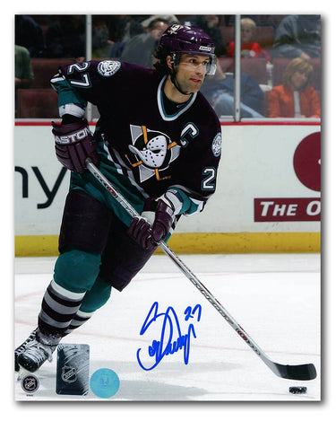 Scott Niedermayer Autographed Anaheim Ducks Retro Jersey 8x10 Photo