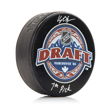 Kyle Okposo Signed 2006 NHL Entry Draft Puck with Note