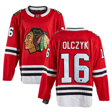 Ed Olczyk Autographed Chicago Blackhawks Fanatics Breakaway Jersey