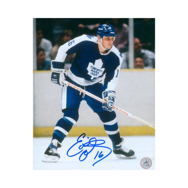 Ed Olczyk Signed Toronto Maple Leafs Classic Hockey 8x10 Photo