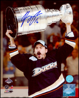 George Parros Autographed Anaheim Ducks 8x10 Photo