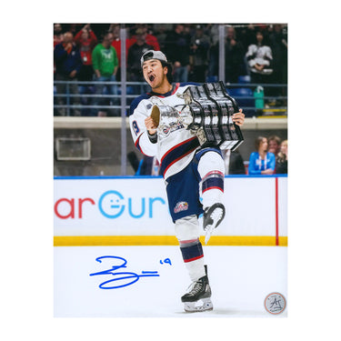Zayne Parekh Autographed Saginaw Spirit Memorial Cup 8x10 Photo