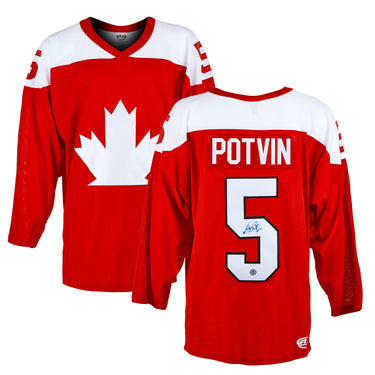 Denis Potvin Autographed Team Canada Custom Hockey Nation Jersey